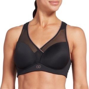 Calia Black Inner Strength Cross Front Sports Bra